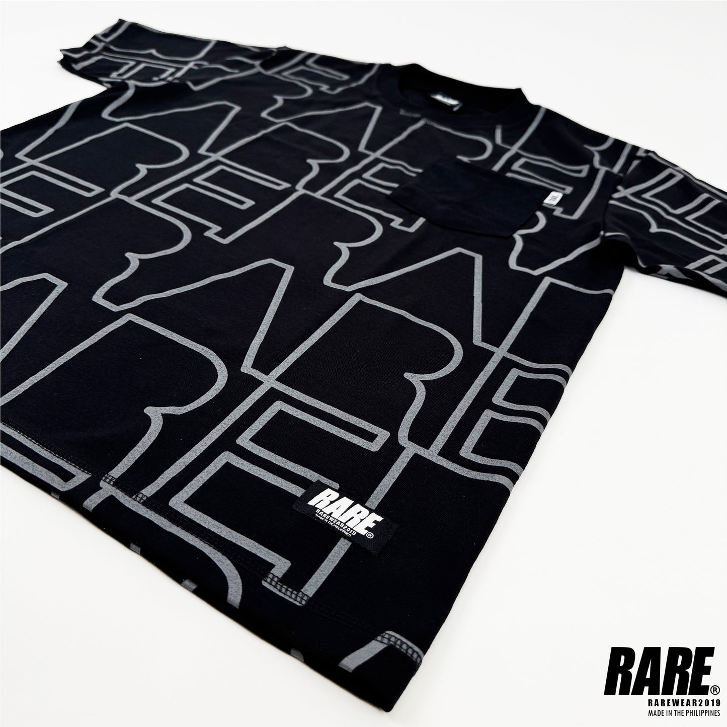 RARE CONNECTED POCKET TEE IN BLACK SHIRT